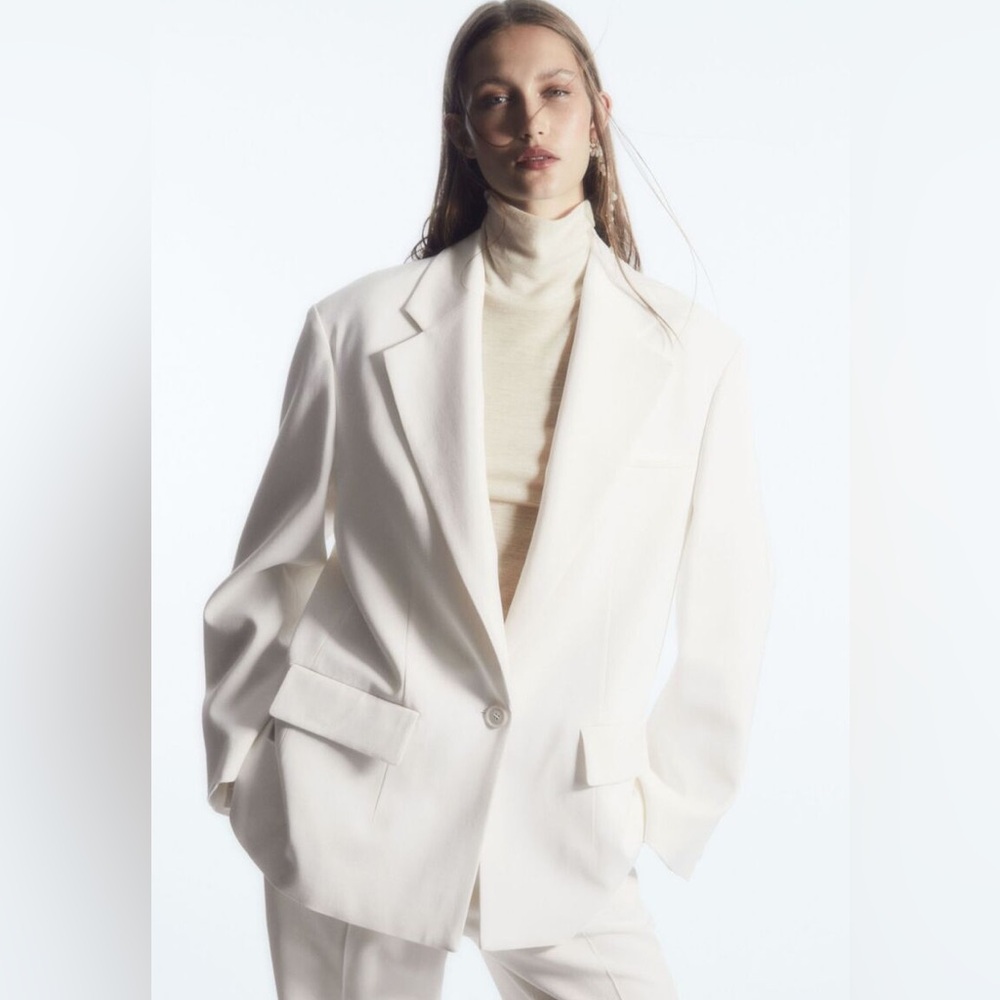 EUC COS Tailored Oversized Blazer - Off-white